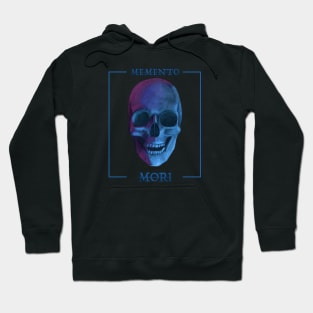 Memento Mori- Blue Skull Design Hoodie